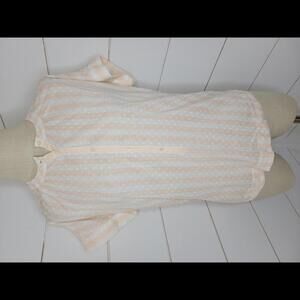 Point Sur XXS pink & white stripe blouse